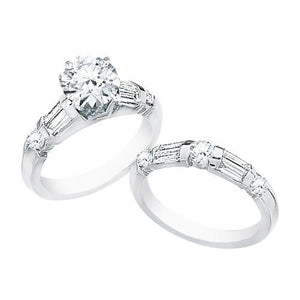 Classic Wedding Engagement Ring - Choose 14k, 18k or Platinum