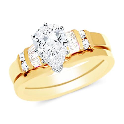 Classic Wedding Engagement Ring - Choose 14k, 18k or Platinum