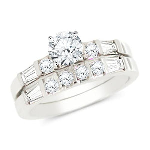 Classic Wedding Engagement Ring - Choose 14k, 18k or Platinum