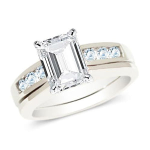 Classic Wedding Engagement Ring - Choose 14k, 18k or Platinum