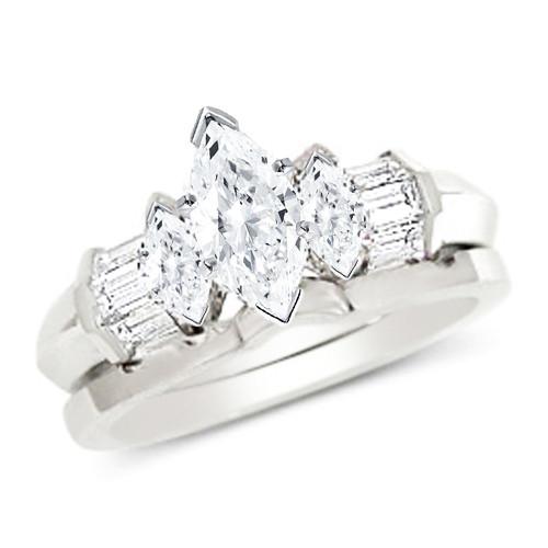 Classic Wedding Engagement Ring - Choose 14k, 18k or Platinum