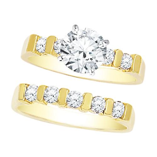 Classic Wedding Engagement Ring - Choose 14k, 18k or Platinum