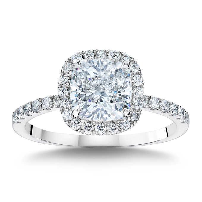 Classic Wedding Engagement Ring - Choose 14k, 18k or Platinum