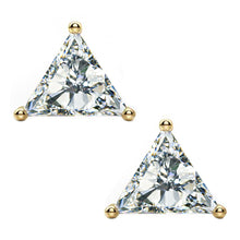 14 KARAT YELLOW GOLD TRIANGLE 0.25 C.T.W