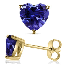 14 KARAT YELLOW GOLD SAPPHIRE HEART. Choose From 0.25 CTW To 10.00 CTW