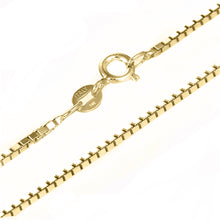 14 KARAT YELLOW GOLD 6-PRONG ROUND PENDANT WITH BOX CHAIN. BUILD YOUR OWN PENDANT.