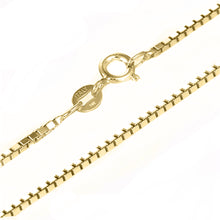 18 KARAT YELLOW GOLD RADIANT PENDANT WITH BOX CHAIN. BUILD YOUR OWN PENDANT.