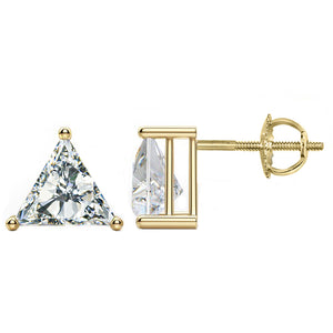 14 KARAT YELLOW GOLD TRIANGLE 0.25 C.T.W